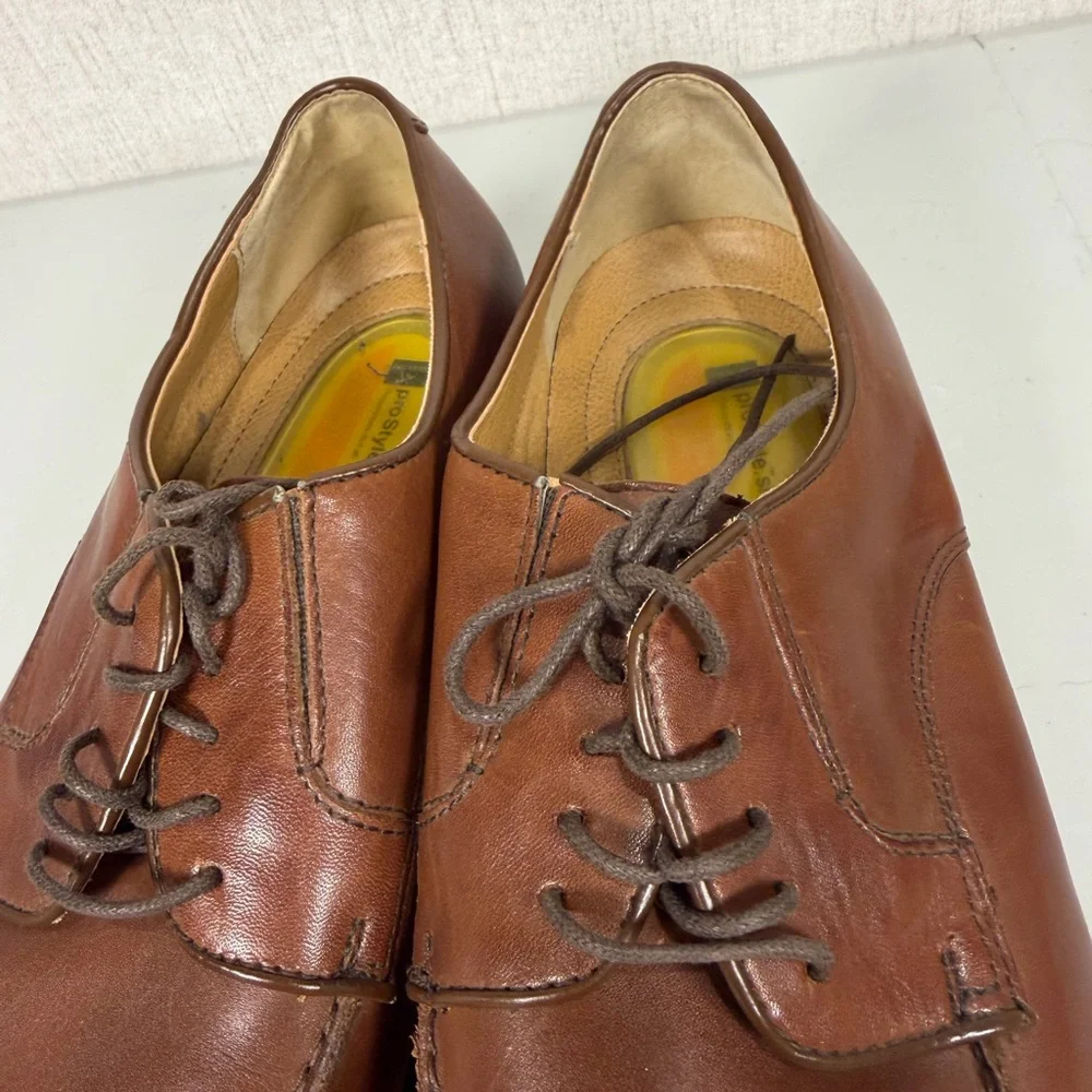 Dockers Brown‎ Leather Lace-Up Oxfords